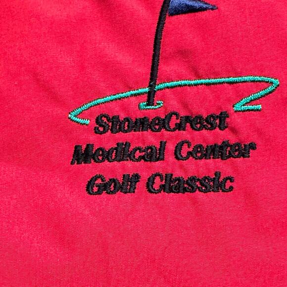 Rawlings Microfiber Mens XL Golf Wind Shirt in Red Stonecrest Golf Classic - Picture 5 of 6